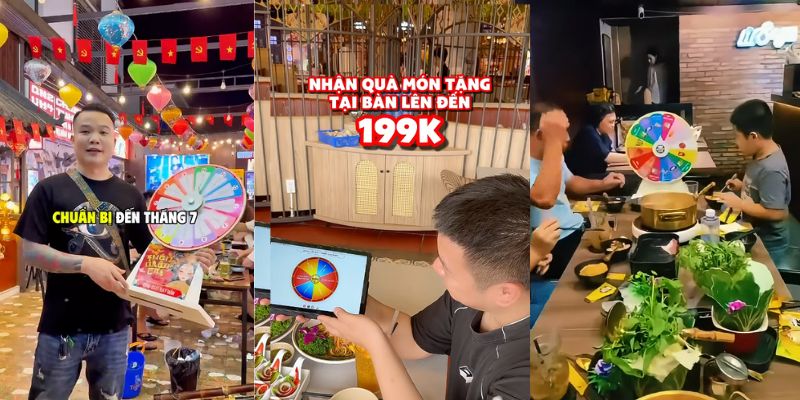 tạo vòng quay may mắn