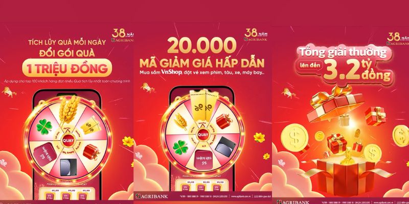 vòng quay may mắn ngân hàng