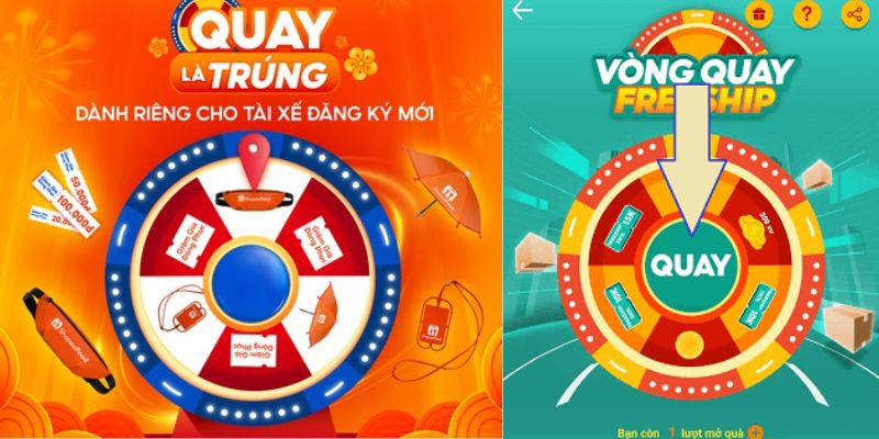 vòng quay may mắn shopee