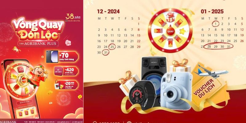 Các chương trình vòng quay may mắn được triển khai ở ngân hàng