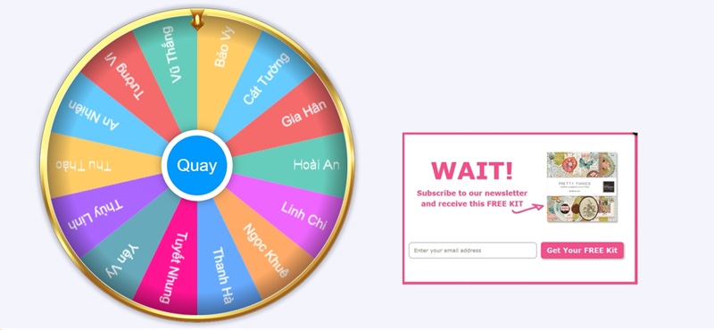 so sánh vòng quay may mắn pop up